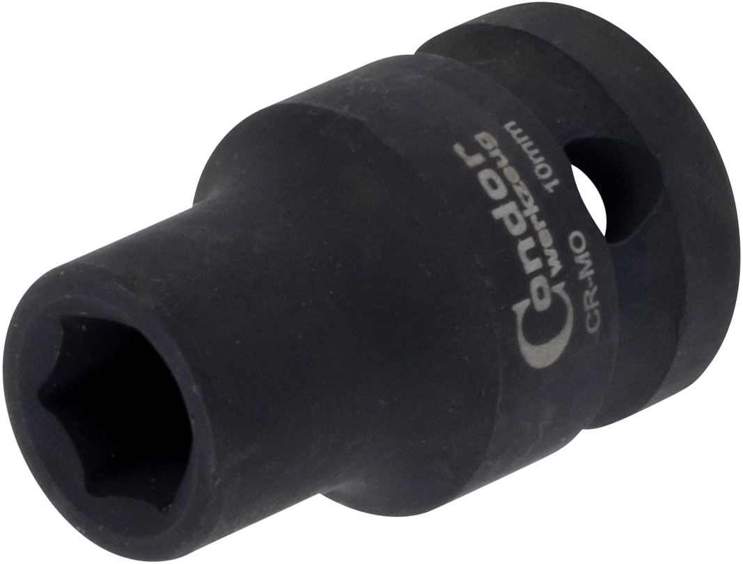 Impact Socket, 1/2", hexagon 10 mm