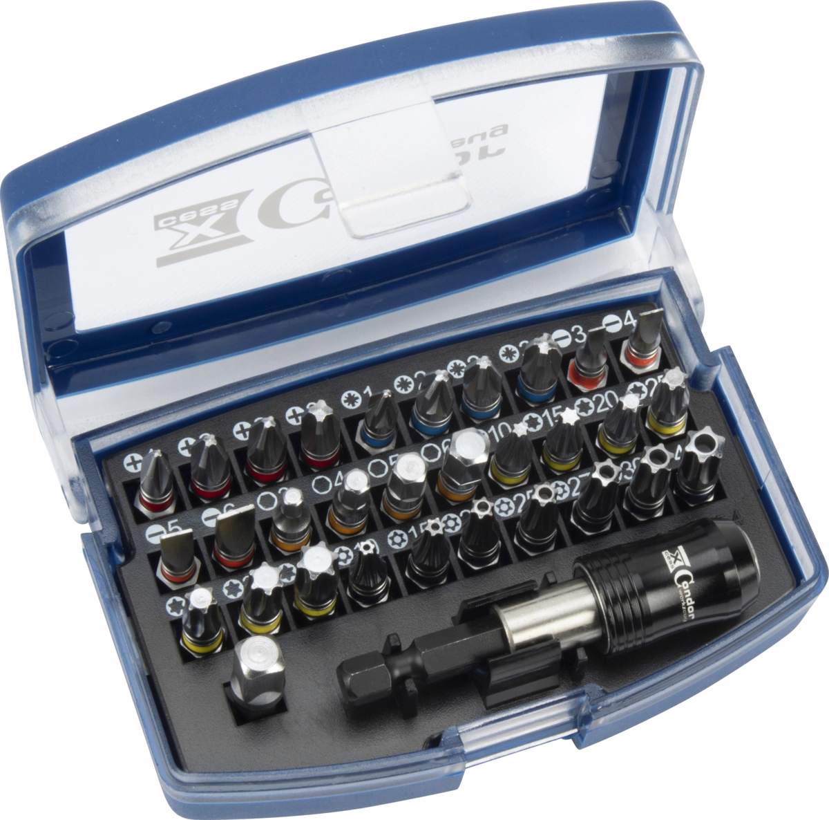 Bit-Sortiment, xcess performance, 32-tlg., Farbcodierung, 1/4", 25 mm