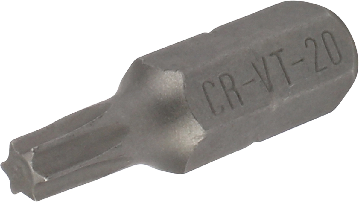 Bit, 1/4" 6-kant, T-Profil T20x25 mm