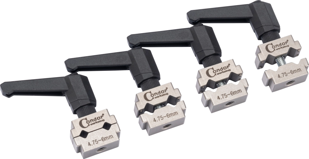 Brake Line Holding Clamp Set, for Bending Work, 4 pcs.