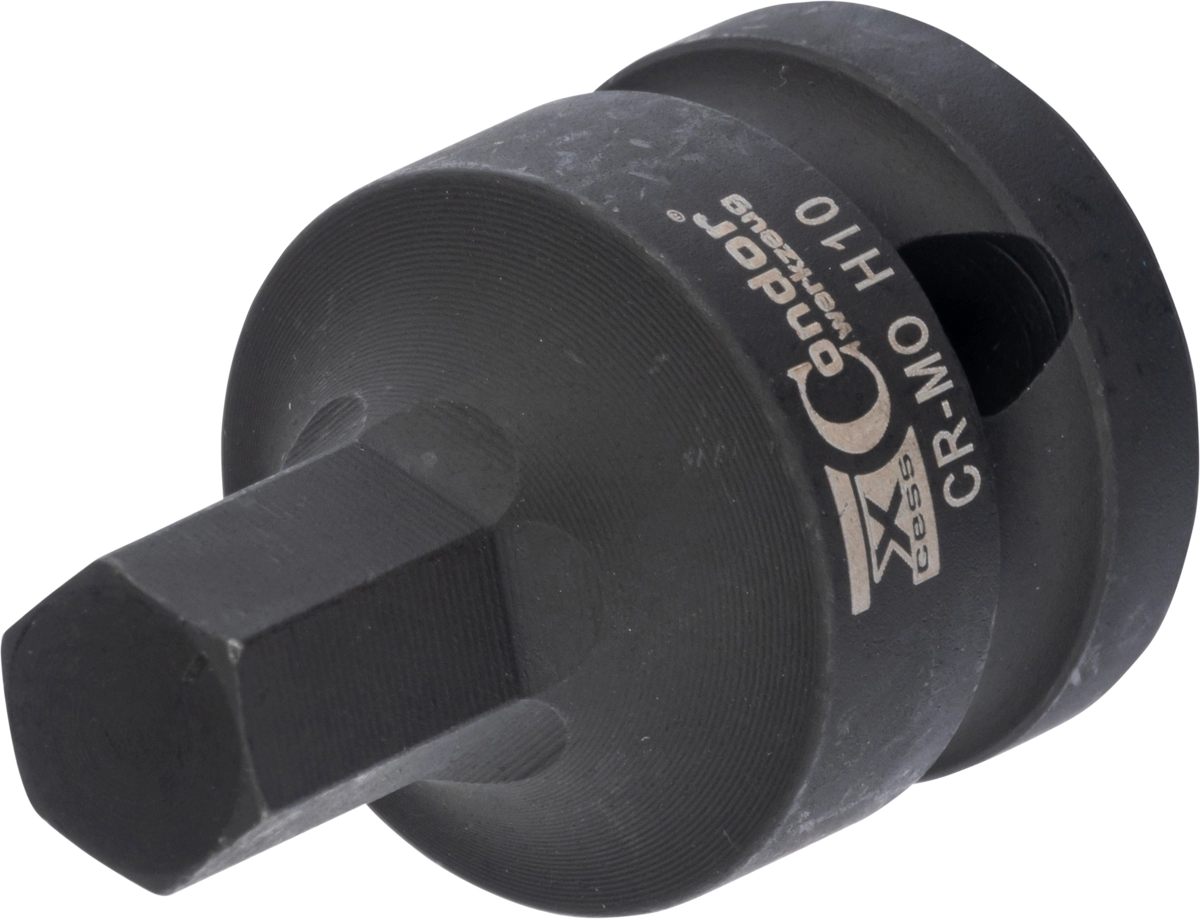 Bussole impact 1/2" con inserto esagonale mm 10x40