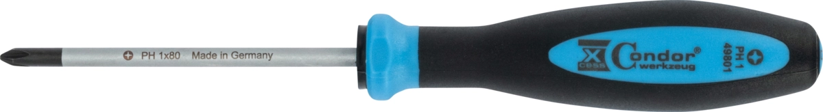 Tournevis, professionnel, croix PH1x80 mm