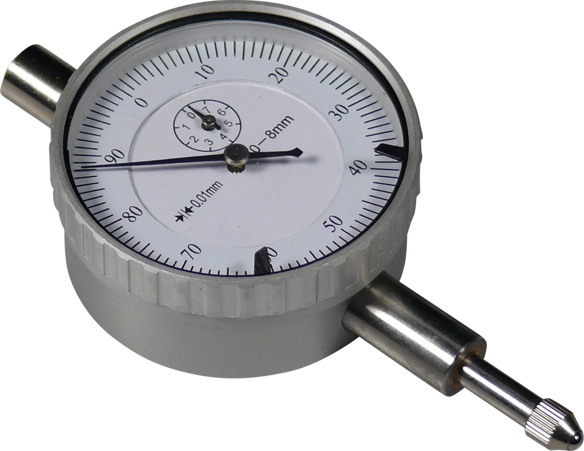 Messuhr, DIN 878, ø 42 mm, 8 mm Schaft, H6