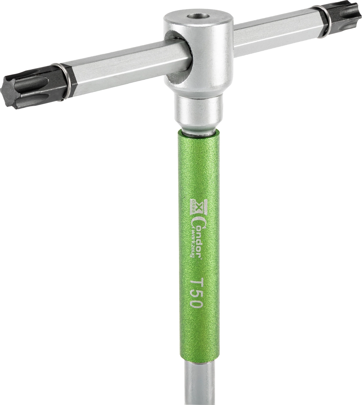 3-Wege T-Griff Schraubendreher-Satz, xcess perf., 9-tlg., T-Profil T10-50