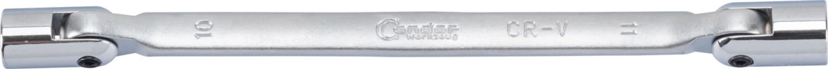 Double Flexible Socket Wrench, 10x11 mm