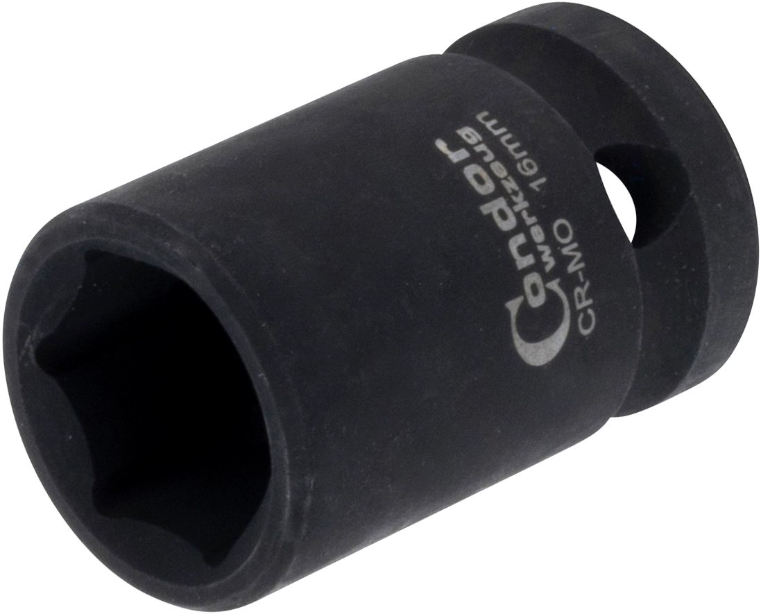 Kraft-Stecknuss, 1/2", 6-kant 16 mm
