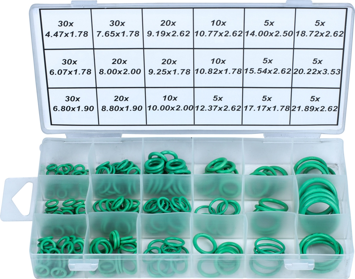Assortimento HNBR O-Ring, 265 pezzi, 18 misure