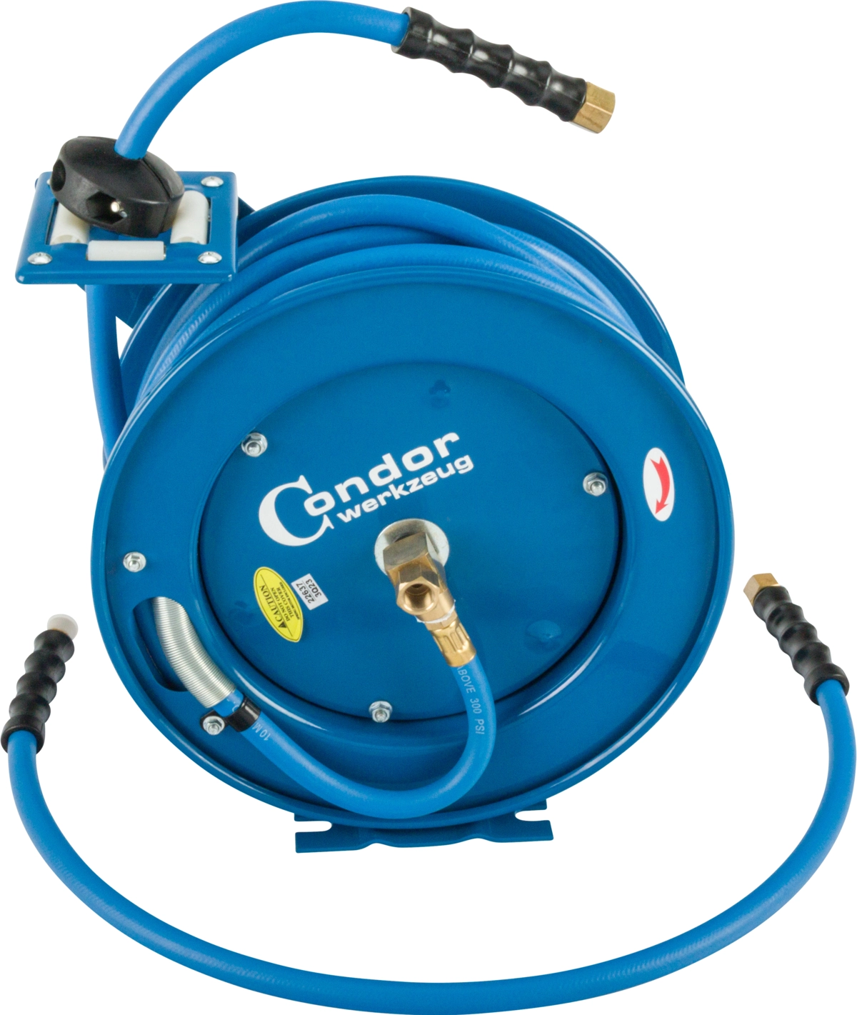 Air Hose Reel, high-end rubber,  ø 13 mm x 15 m, without coupler