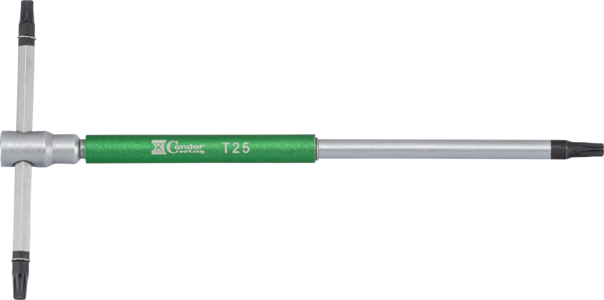 3-Vägs T-Handtagsnyckel, 180x90 mm, torx T25