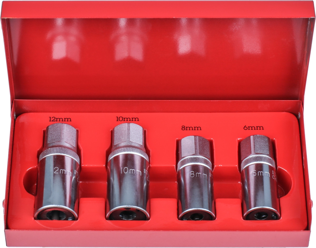 Stud Extractor Set, 4 pcs., 1/2", 6-12 mm