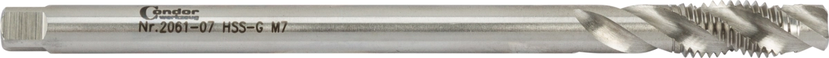 Special Tap, HSS-G, M7, length 100 mm