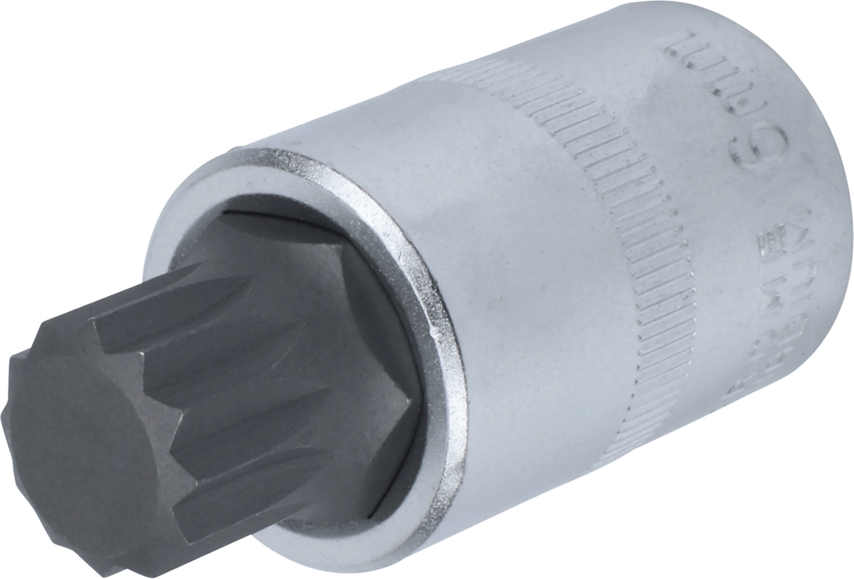 Douille embout, 1/2", multi-dents M16x55 mm
