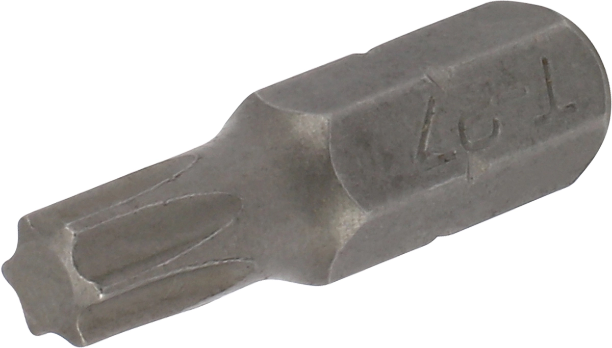 Bit, 1/4" 6-kant, T-Profil T27x25 mm