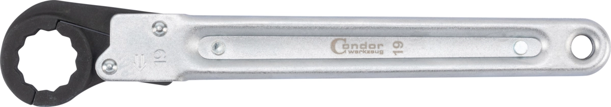 Ratchet Ring Spanner, 19 mm