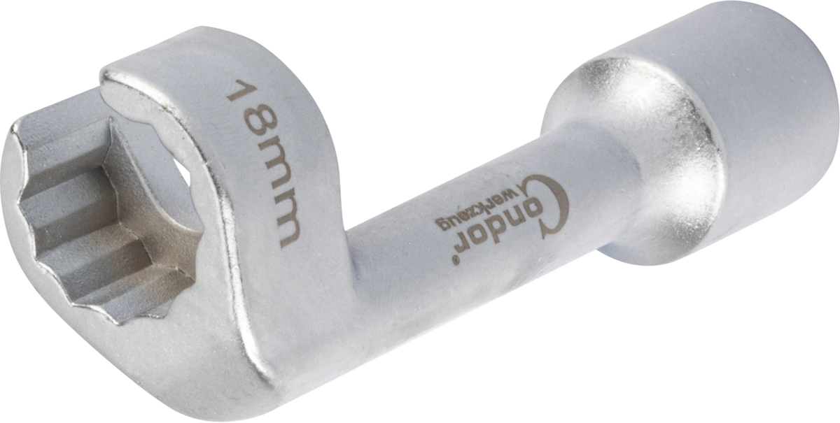 Leitungsschlüssel, 1/2", 12-kant offen 18 mm