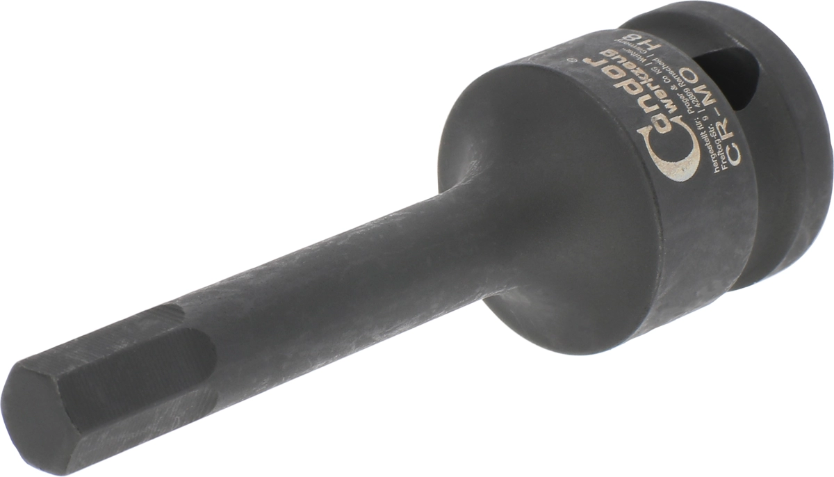 Bussole impact 1/2" con inserto esagonale mm 8x78