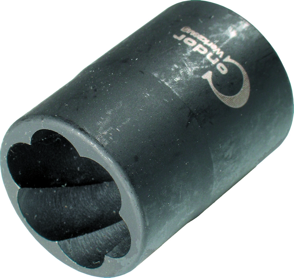 Specialhylsor, vriden profil 1/4+1/2", 6-27 mm 15 del
