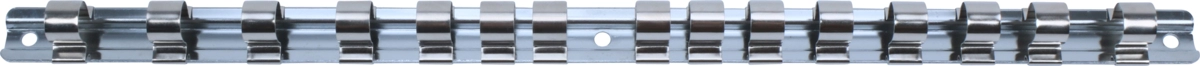 Aufsteckschiene, Metall, 1/2", für 15 Einsätze