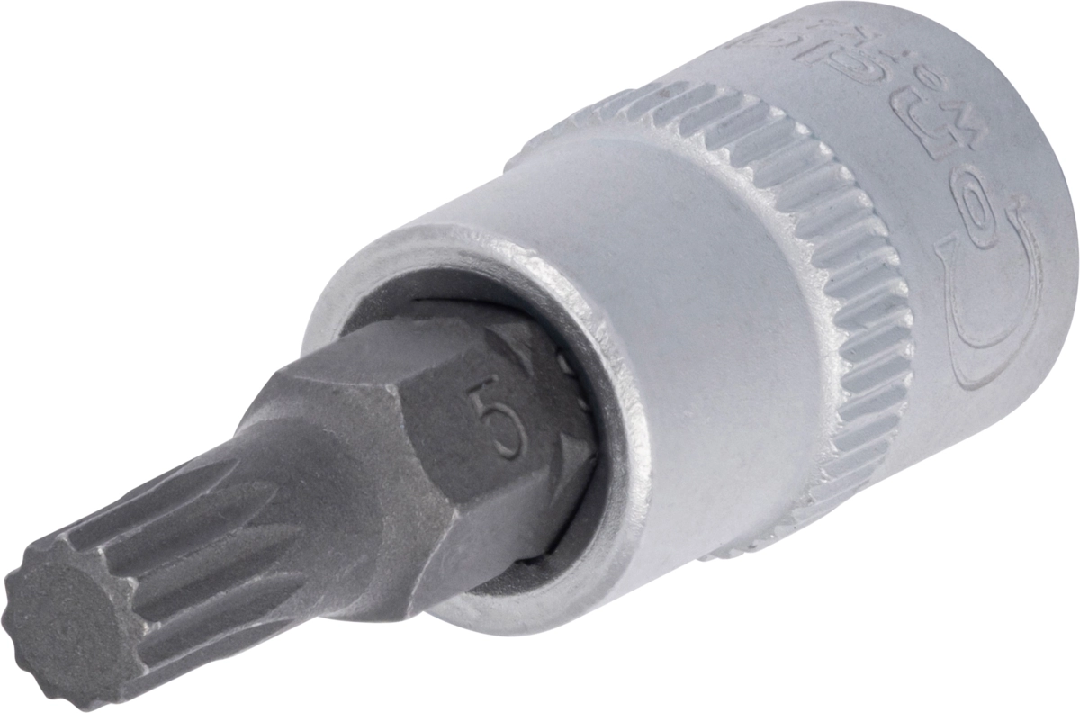 Hylsbit, 1/4", spline M5x37 mm