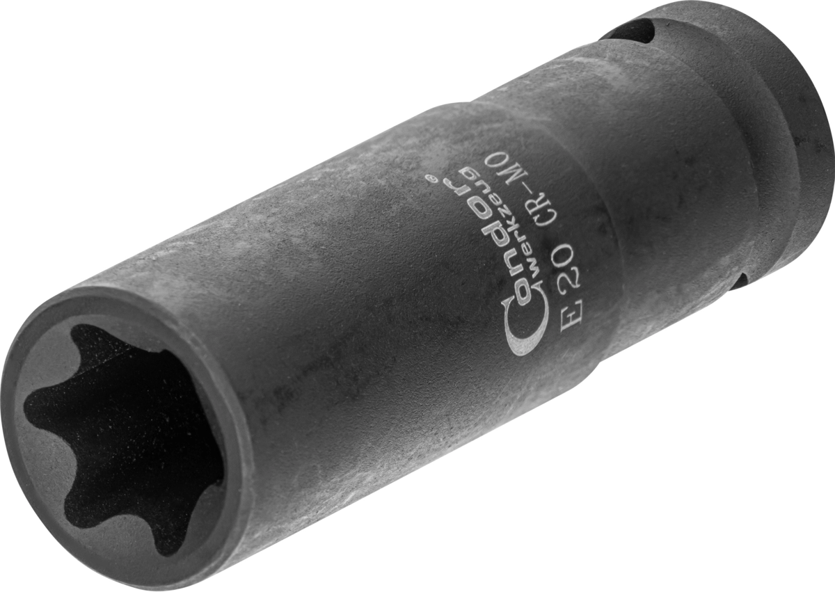Impact Socket, 1/2 "TX-Star E20, profondo