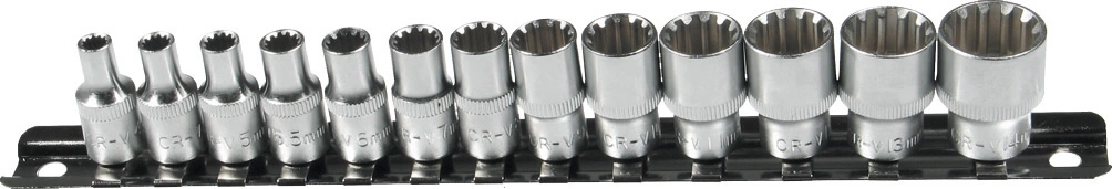 Inserts de clé à douille, 13 pièces, 1/4 ", Varioplus 4-14 mm