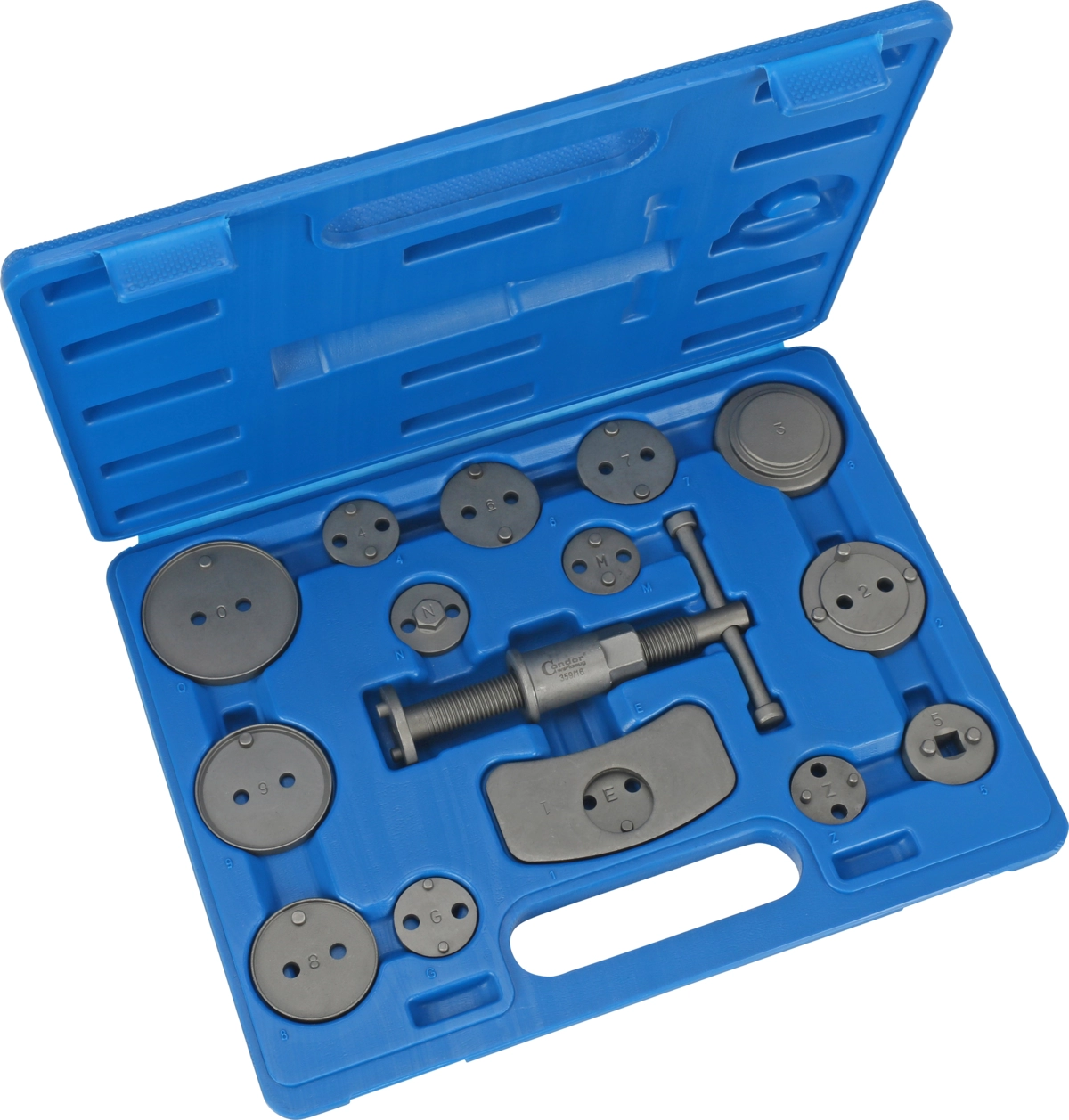 Jeu d'outils de réarmement de piston de frein, 16 pièces.