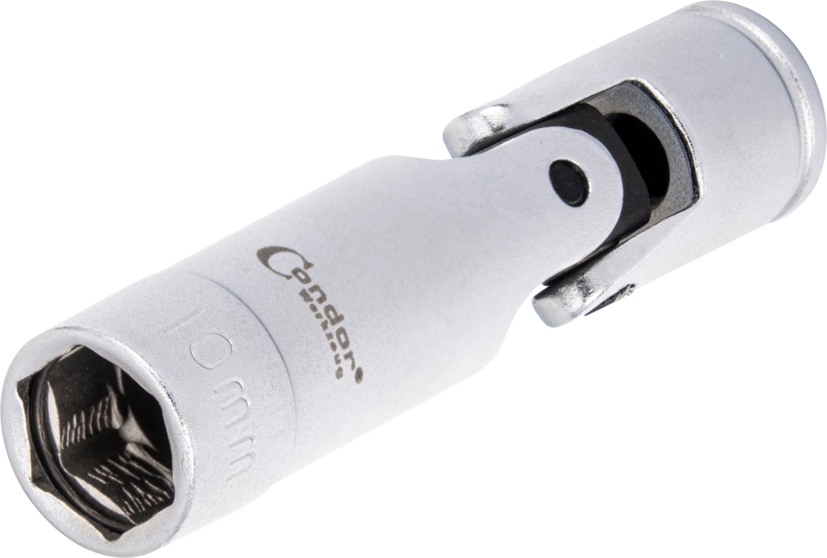 Bussola snodata per candelette 1/4" x 60 mm esagono 10 mm