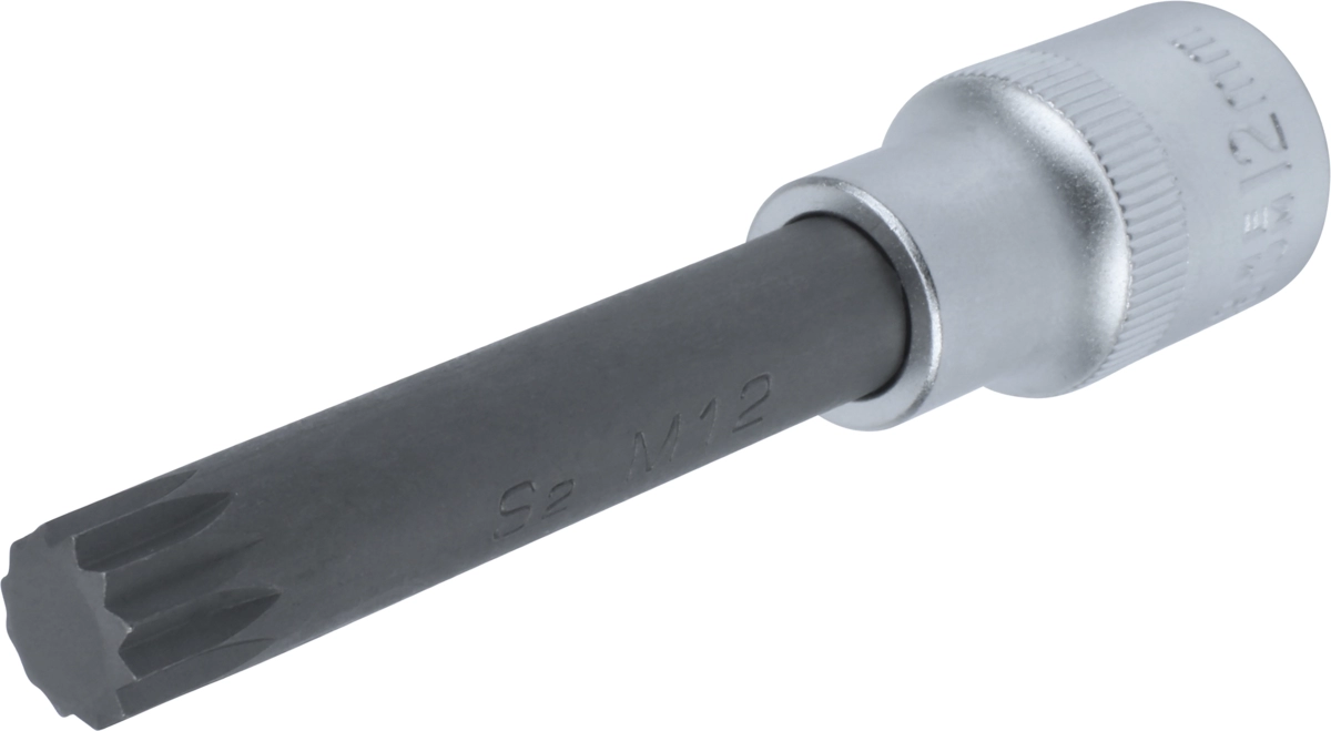 Bit-Stecknuss, 1/2", Vielzahn M12x100 mm