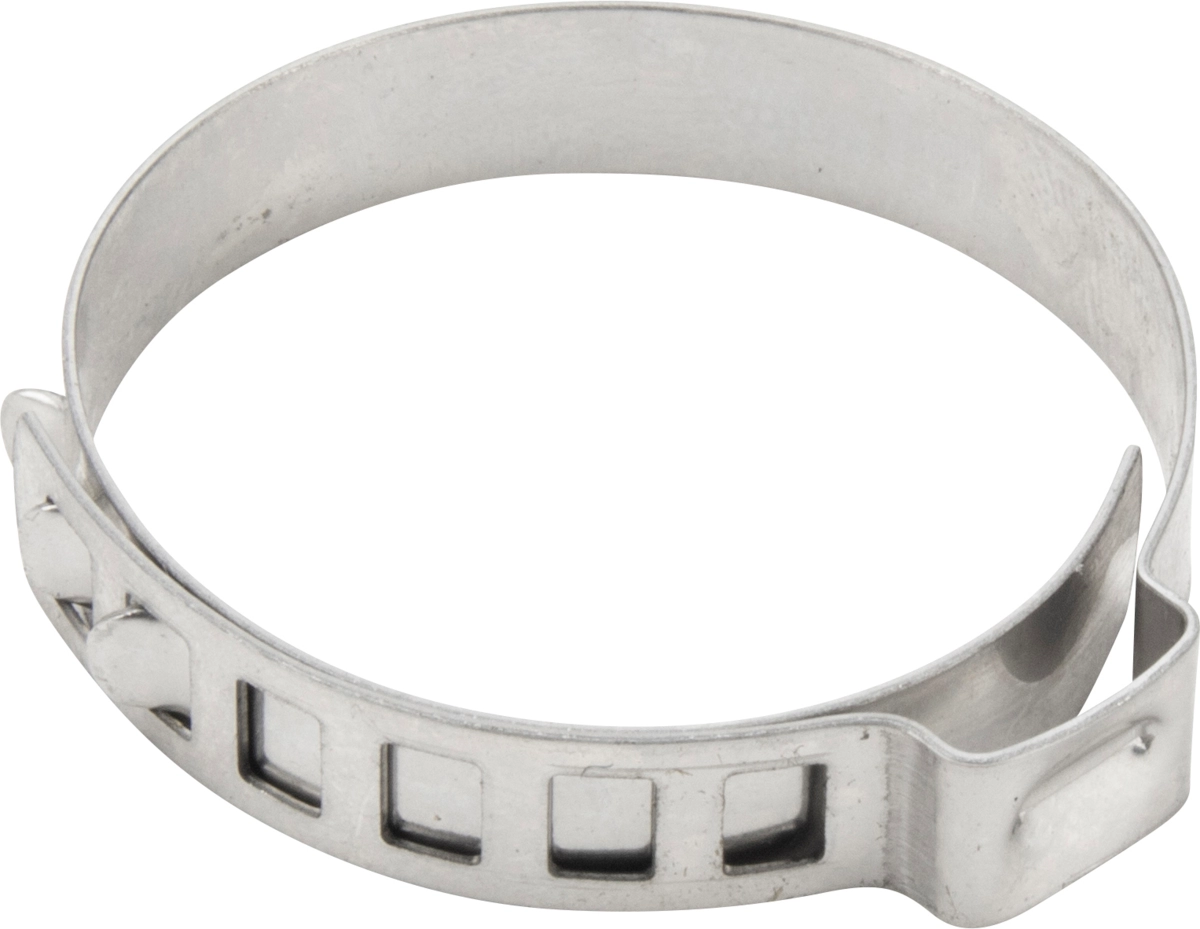 1-Ohr Lochbandklemmen, 10 Stk., W4, Edelstahl, 22-30 mm, 7 mm breit