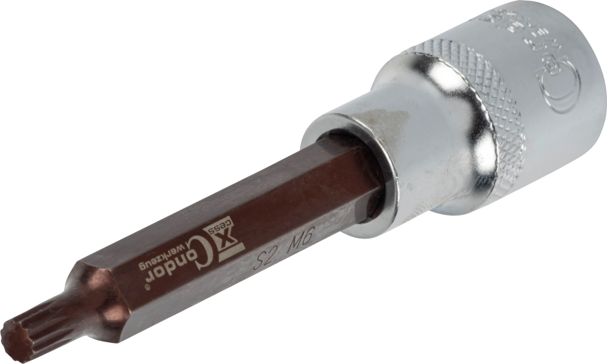 Socket Bit, xcess performance, 1/2", spline M6x100 mm