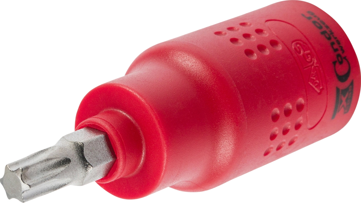 Bit-Stecknuss, VDE, 3/8", T-Profil T30