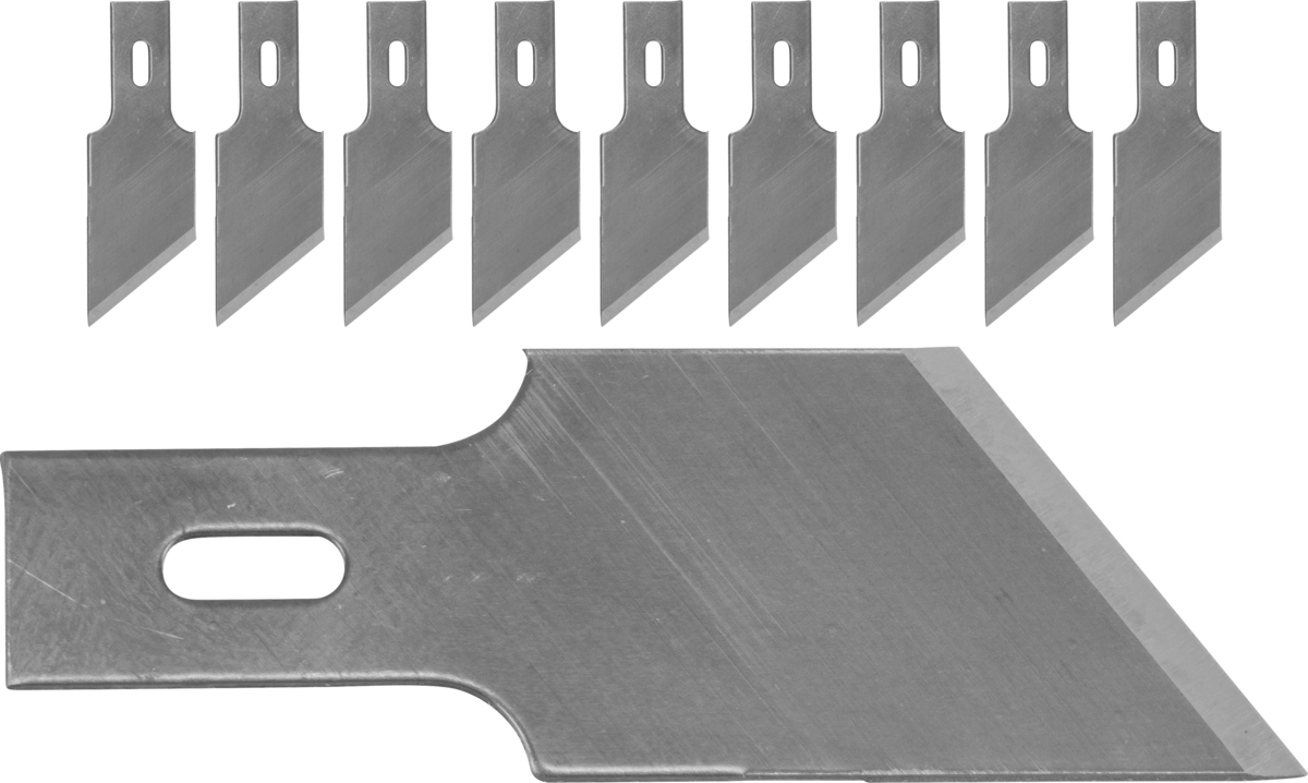 Lames de grattoir, coudées à 53 °, 16 mm, 10 pcs.