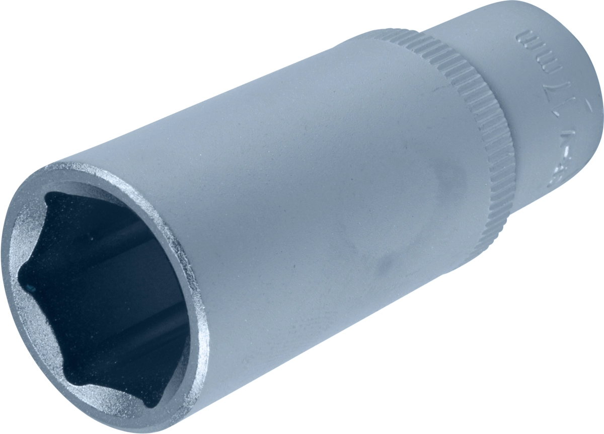 Stecknuss, 3/8", 6-kant 17 mm, tief