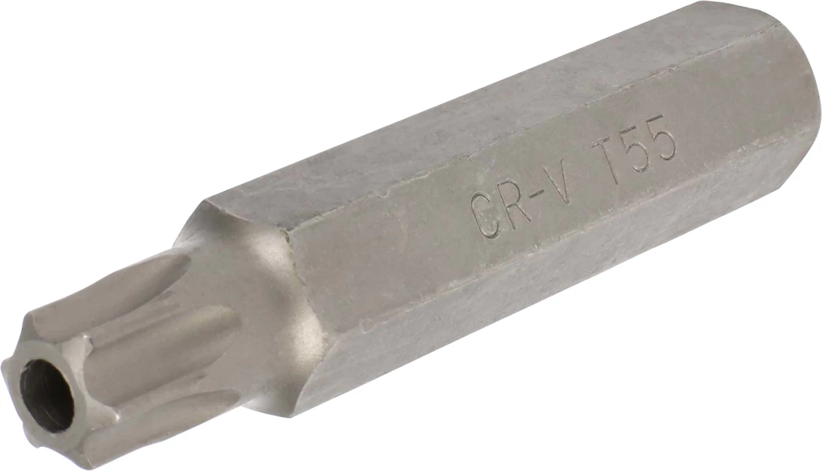 Inserto Torx c/foro esagono 14 mm T55x75 mm