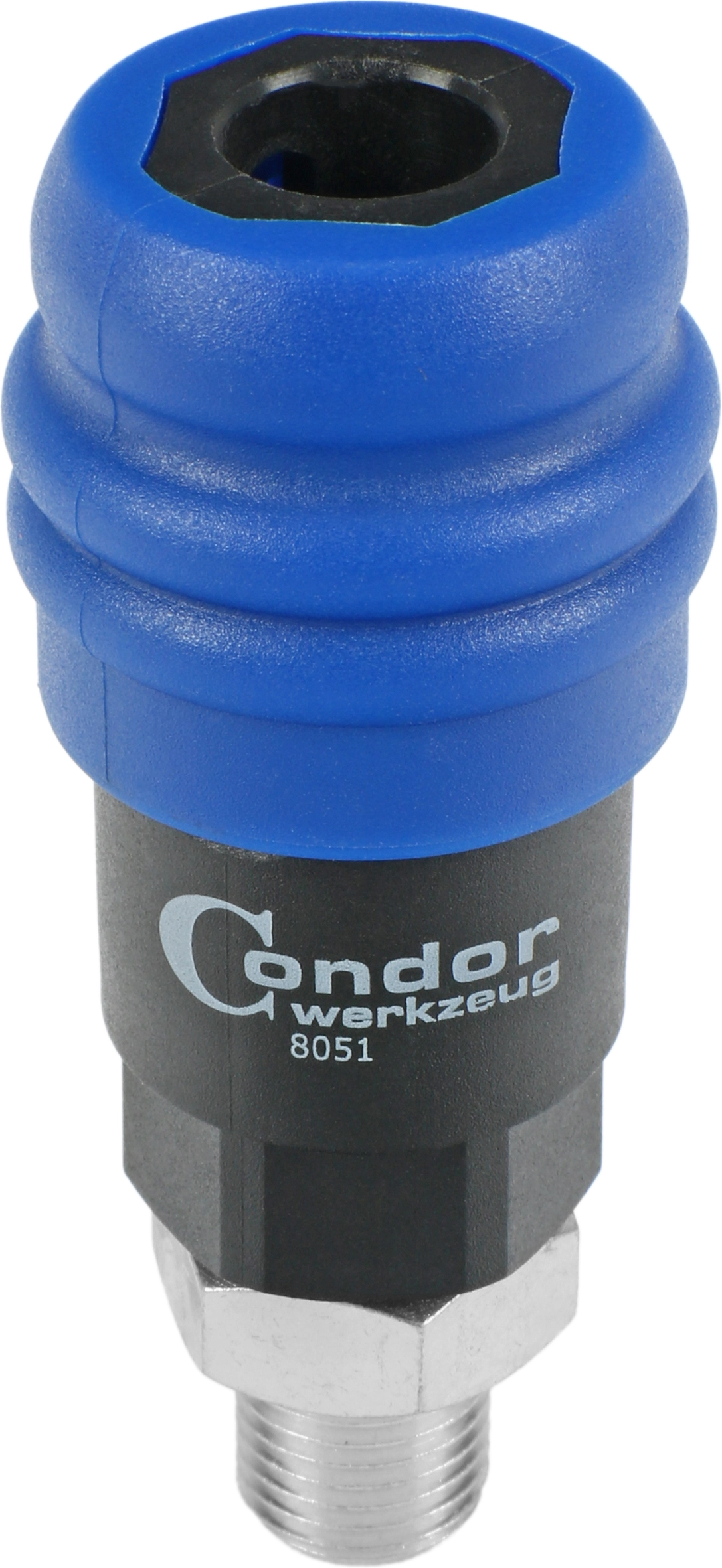 Air Hose, high-end rubber, ø 6 mm x 15 m, with 2-step coupler