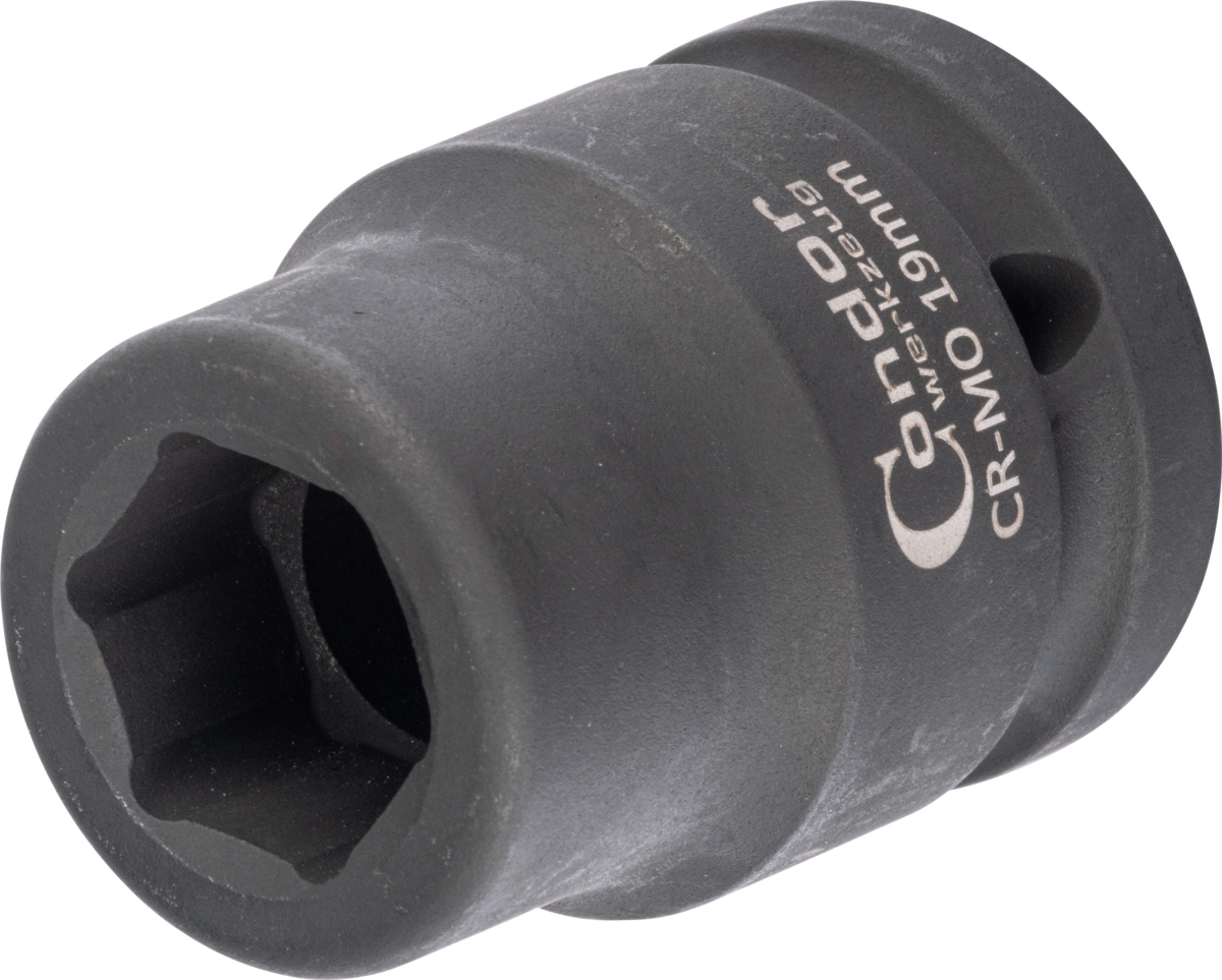 Kraft-Stecknuss, 3/4", 6-kant 19 mm