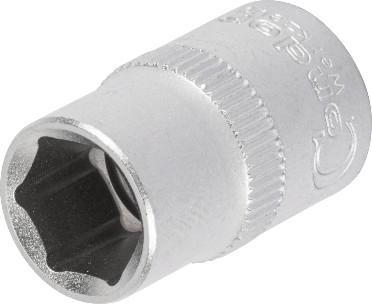 Socket, 3/8", hexagon inch 7/16"