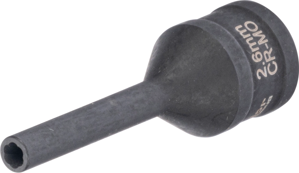 Socket, 1/4", twist profile 2.6 mm