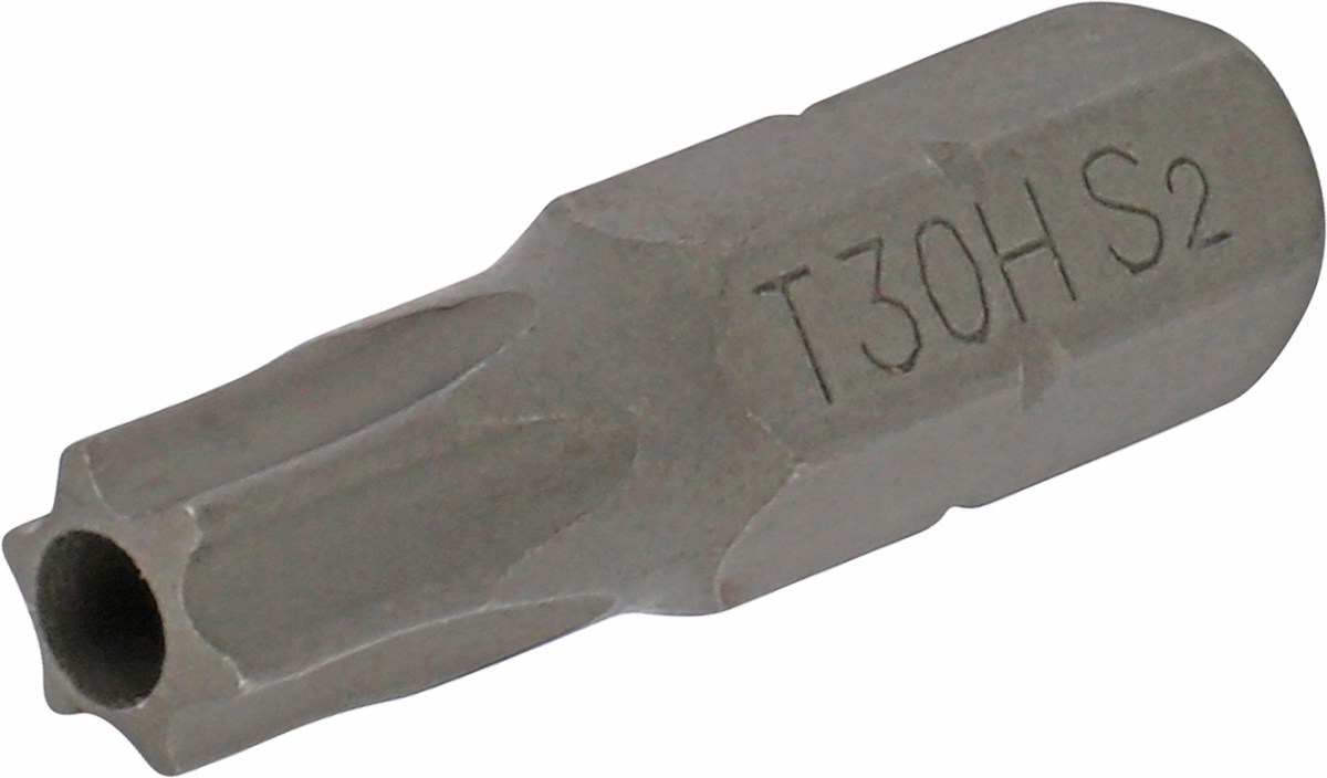 Bit, 1/4" 6-kant, torx manipuleringssäker T30x25 mm