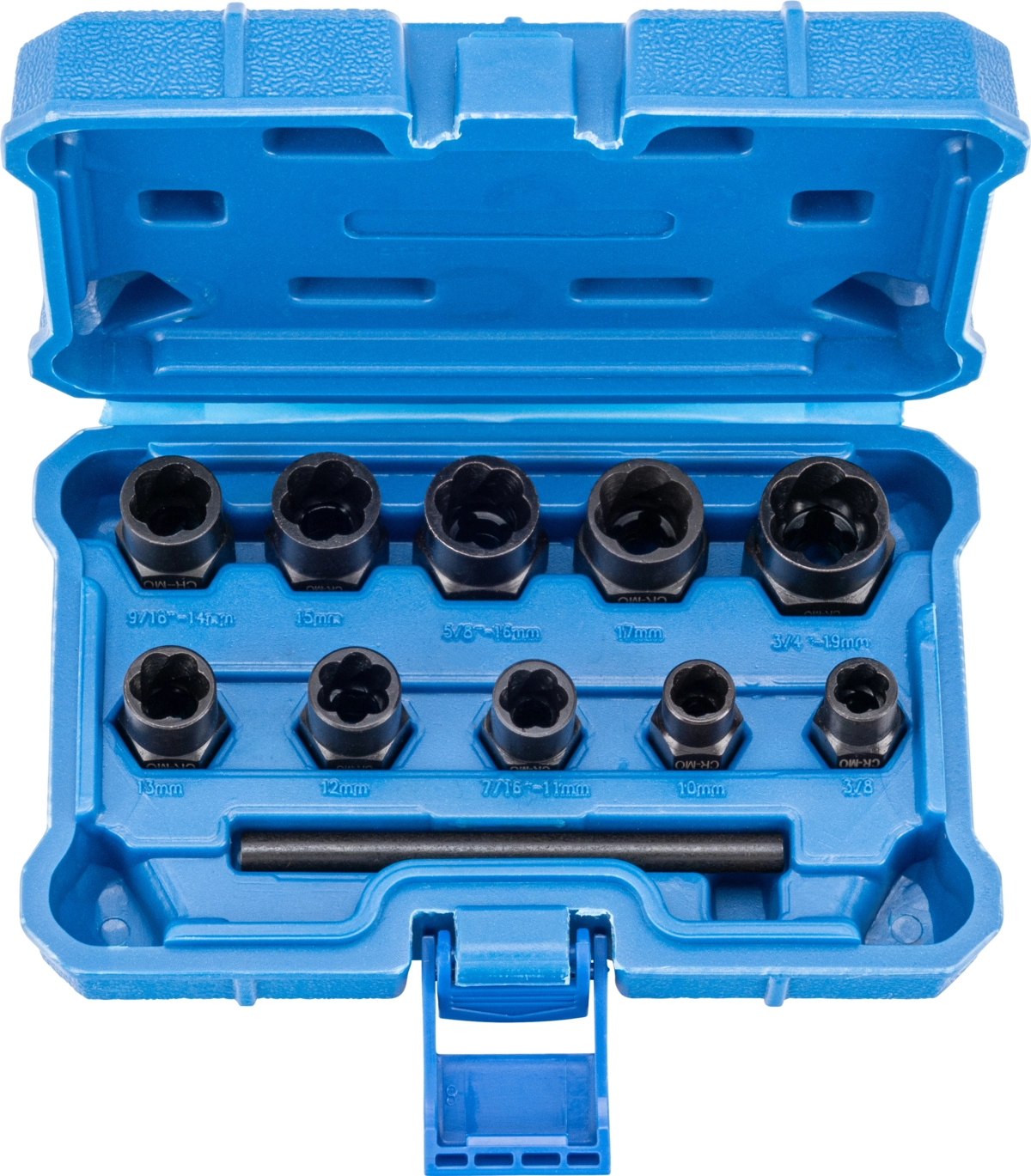 Serie 10 bussole con profilo Twist 3/8"  9-19 mm