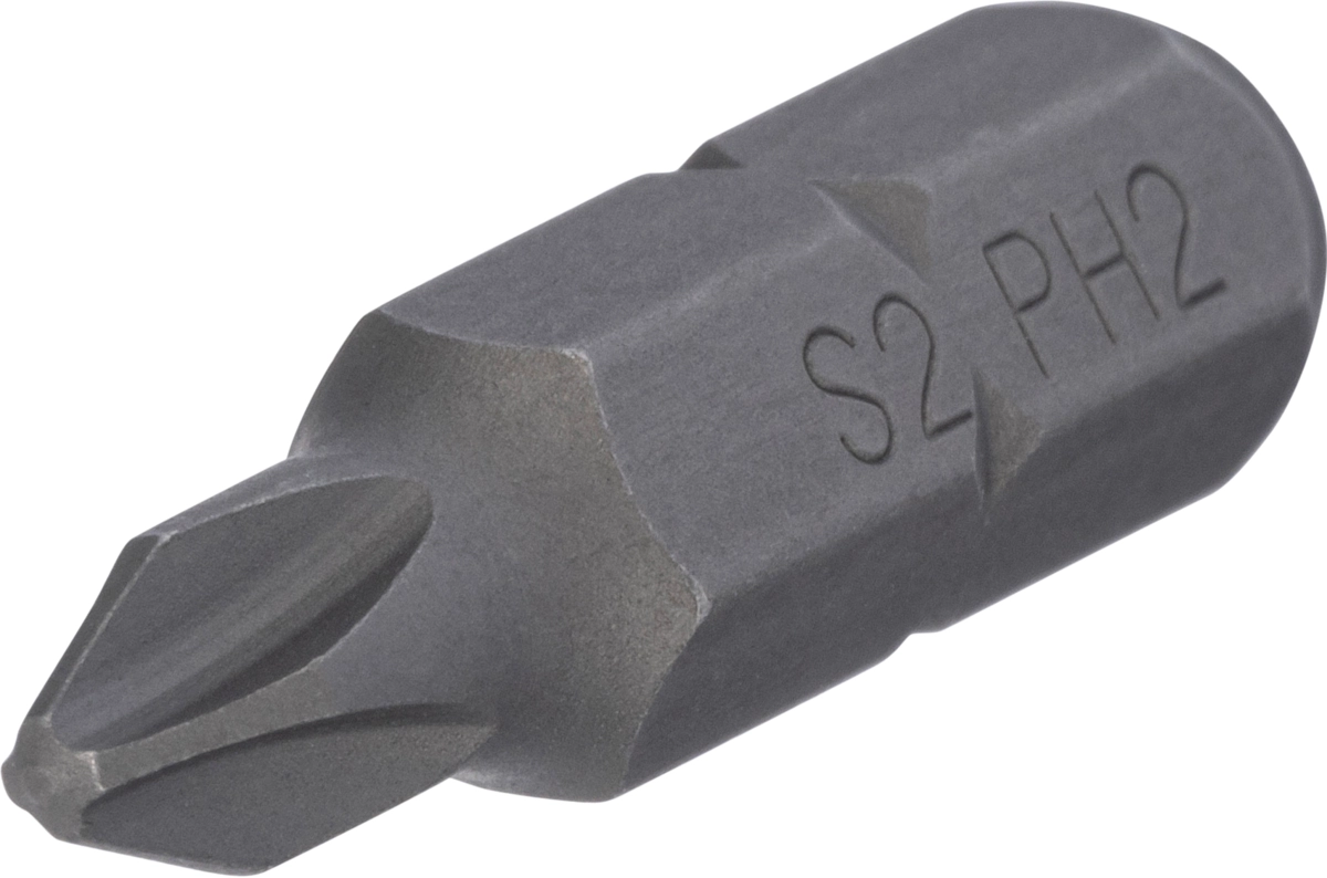 Bit, 8 mm 6-kant, Kreuz PH2x30 mm