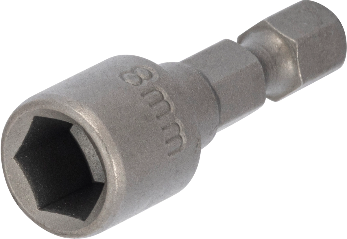Schlauchschellen-Bit-Stecknuss, 1/4" 6-kant, 6-kant 8 mm
