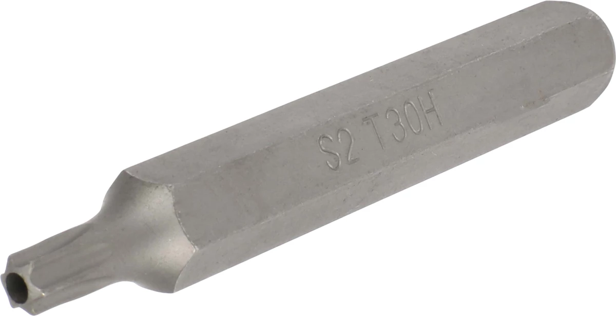 Inserto Torx c/foro esagono 10 mm T30x75 mm