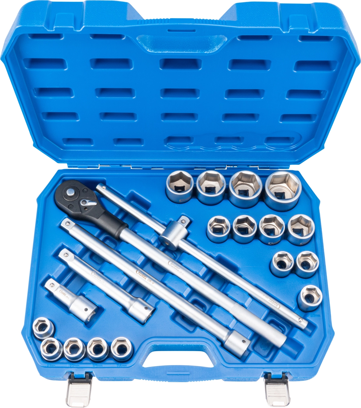 Serie 21 chiavi a bussola esagonale da 3/4"