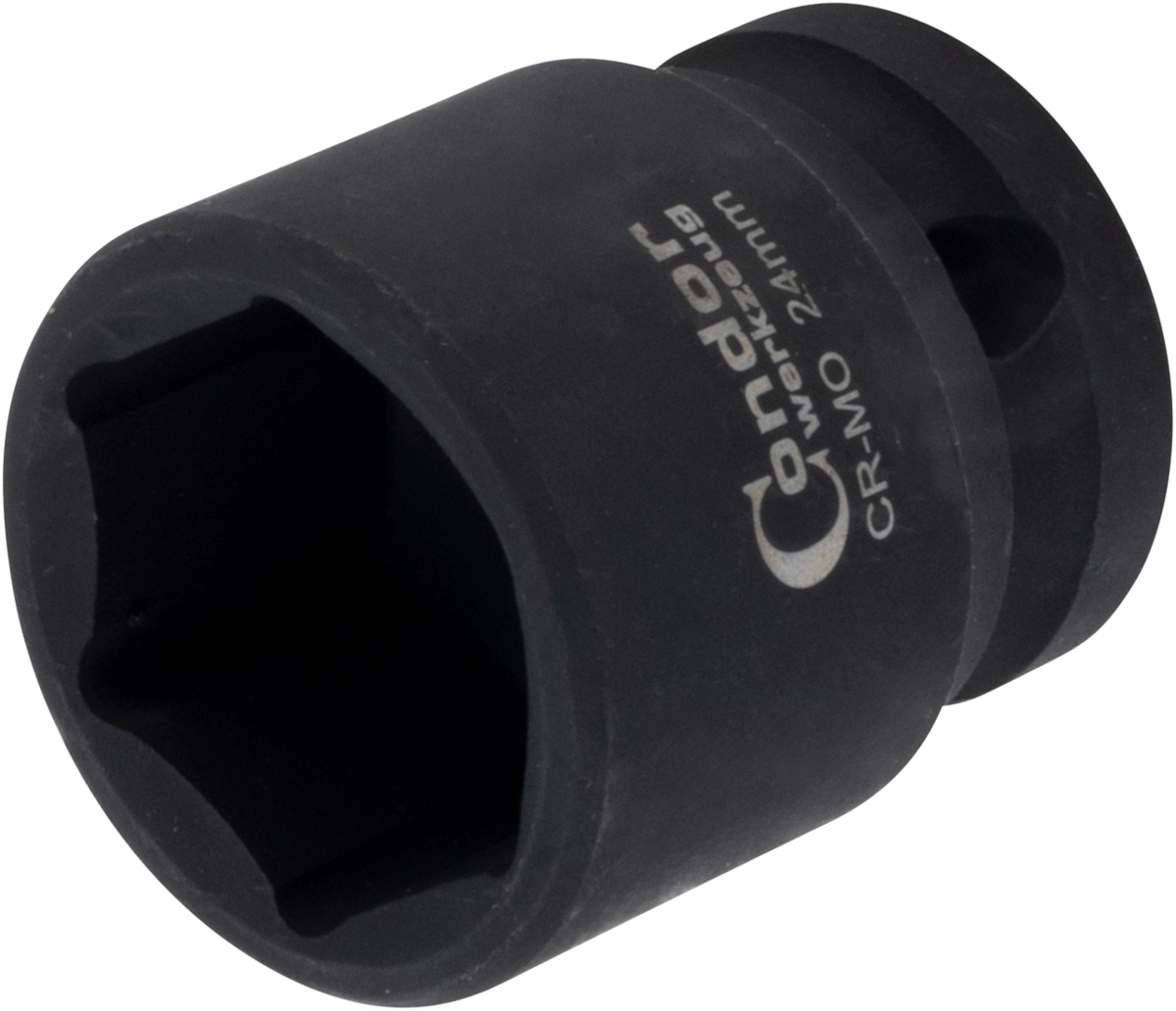 Kraft-Stecknuss, 1/2", 6-kant 24 mm