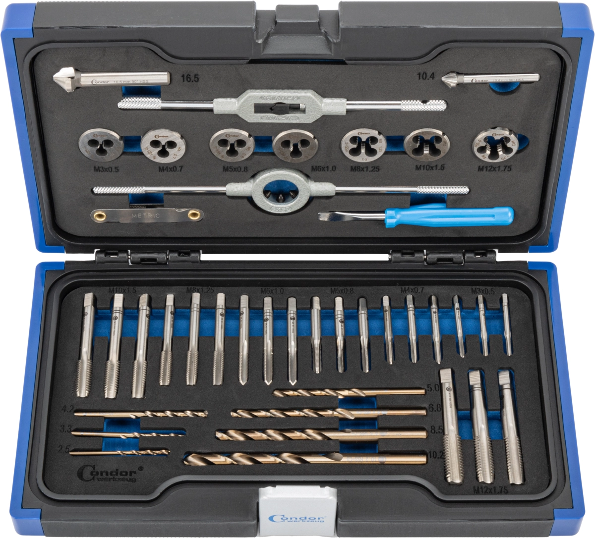 Tapp och Snitt Set, HSS-G M2 / HSS-E Cobalt 5%, 41 st., M3-12